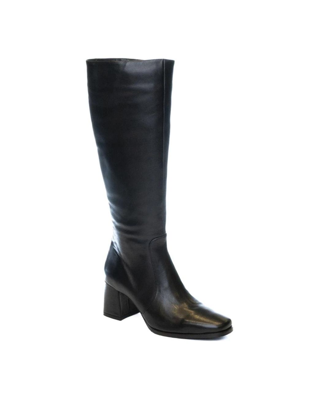 Albano Black Heeled Boots