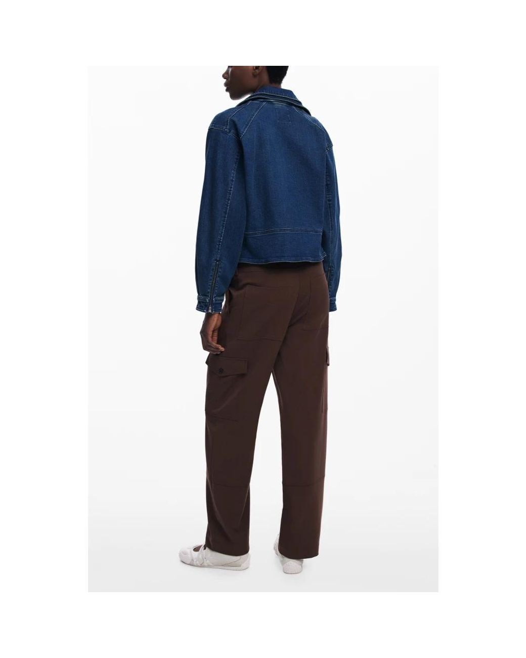 Desigual Black Straight Trousers