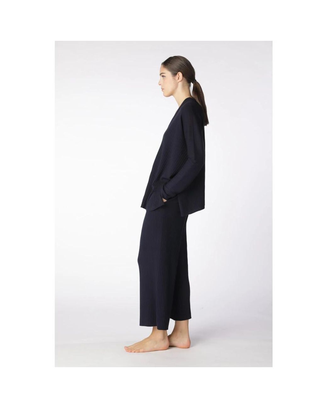 V-Neck Knitwear SMINFINITY de color Blue