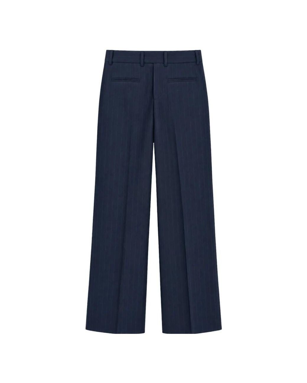 MARSĒM Blue Straight Trousers