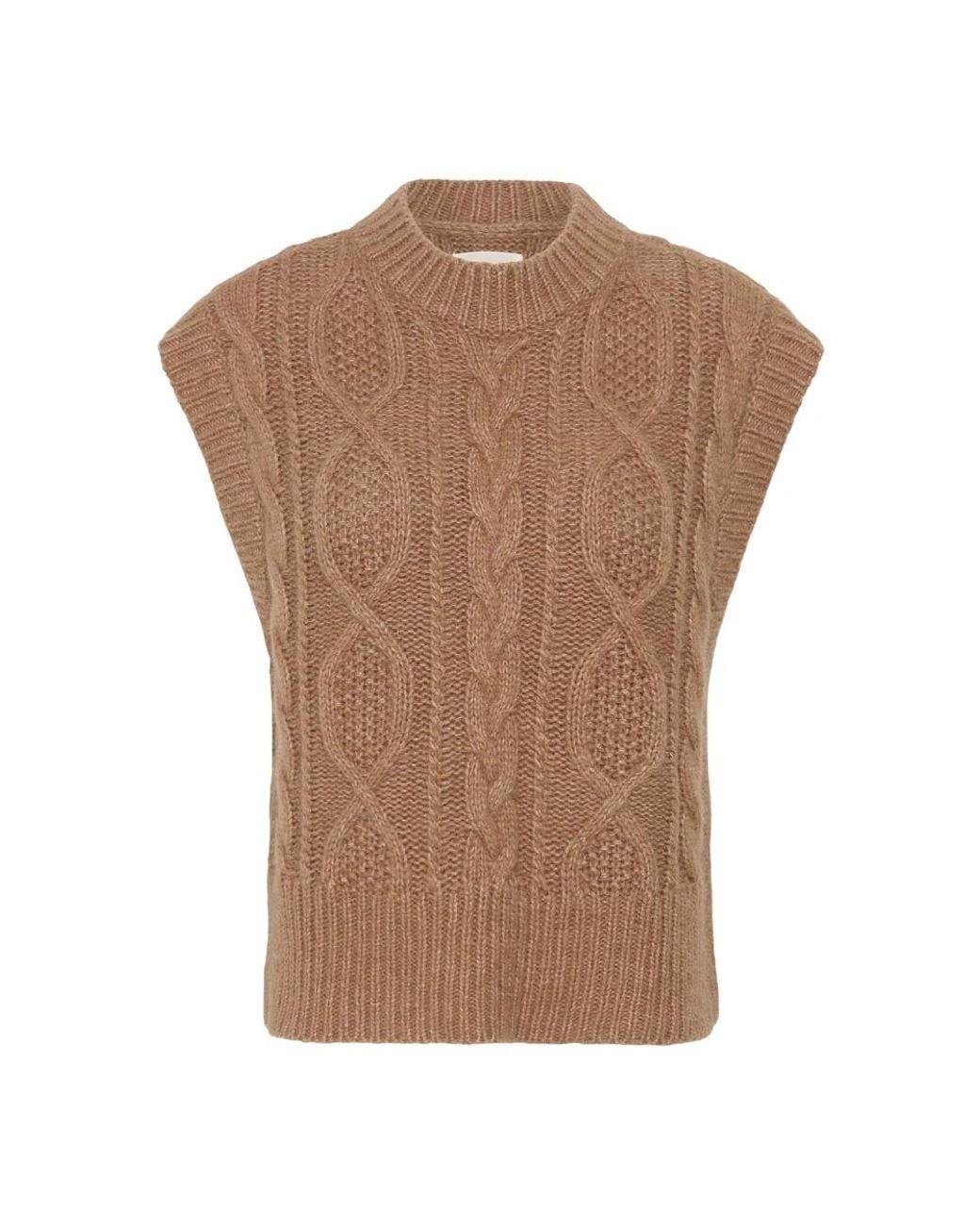 Part Two Brown Sleeveless Jumpers