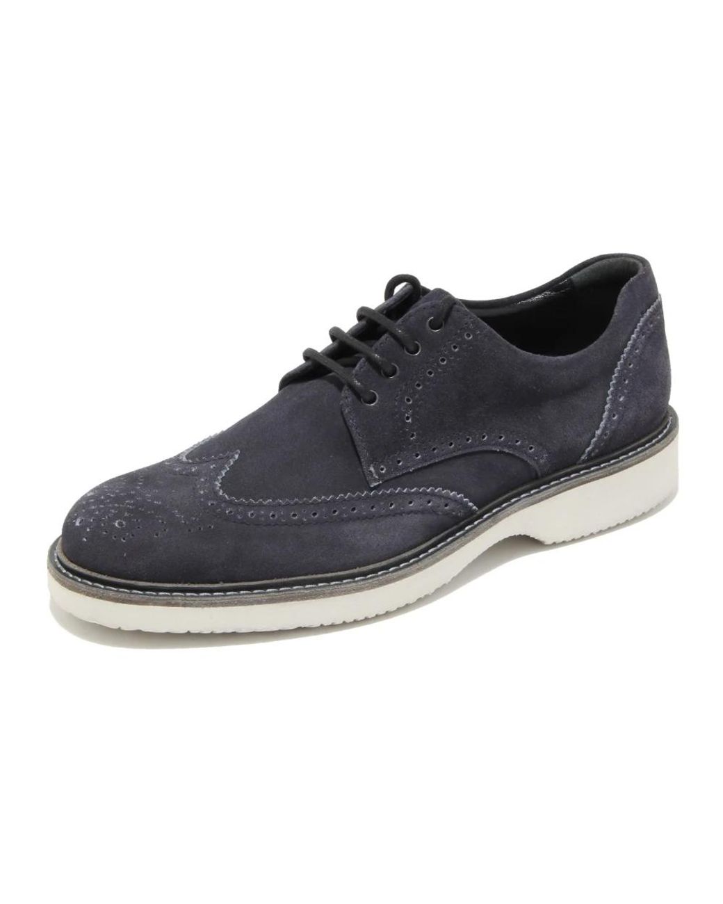 Hogan Blue Laced Shoes for men