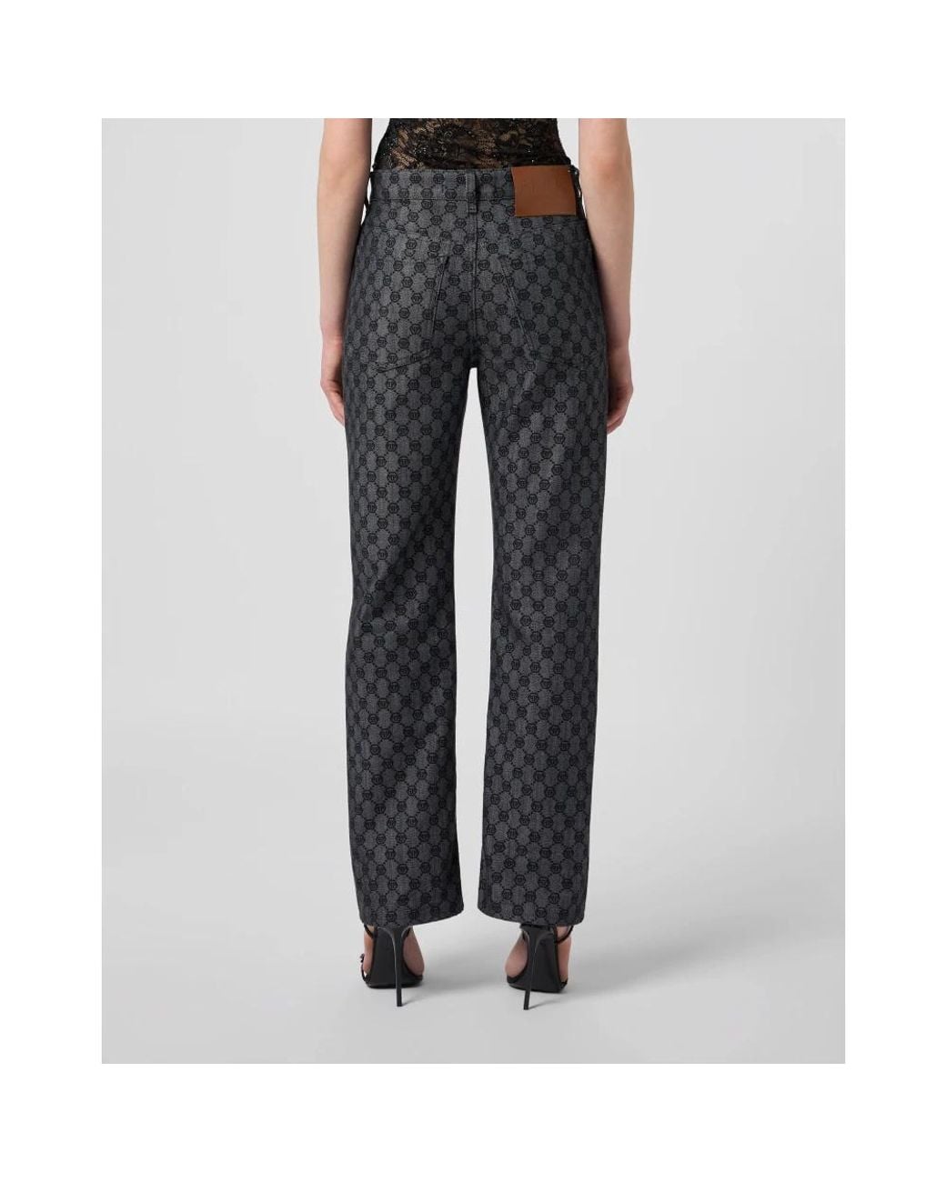 Straight Jeans Philipp Plein de color Gray