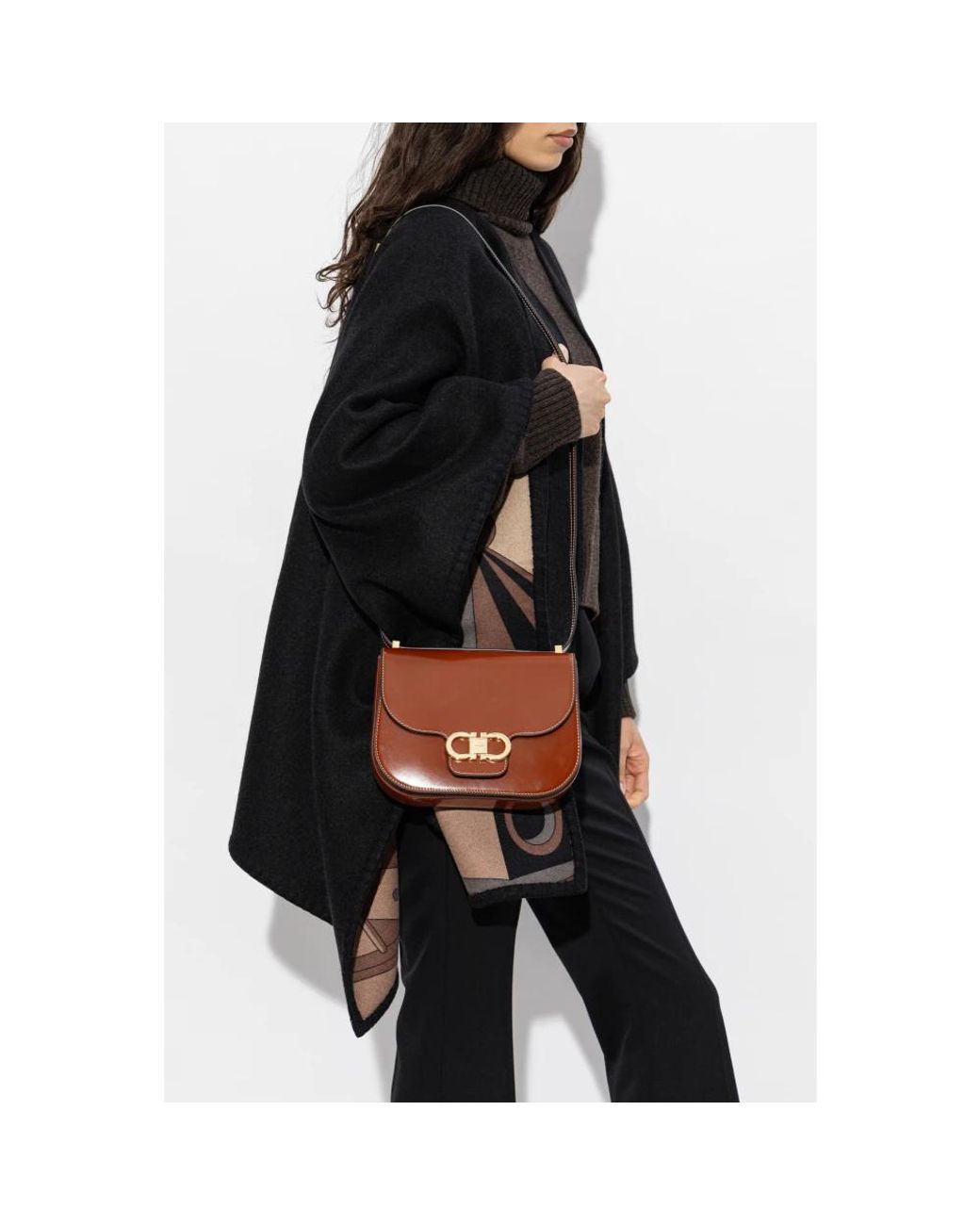 Ferragamo Brown Cross Body Bags