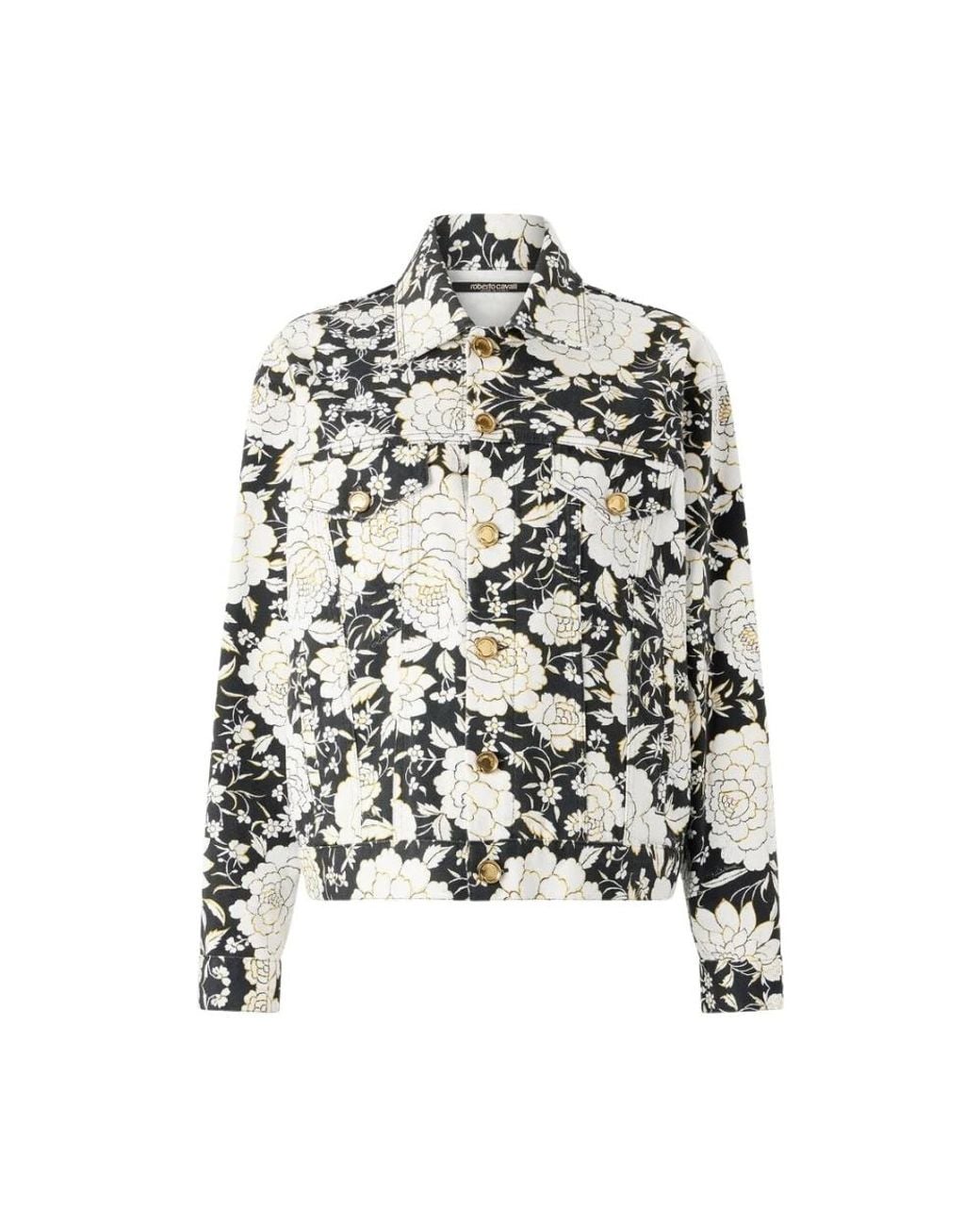 Roberto Cavalli Black Denim Jackets