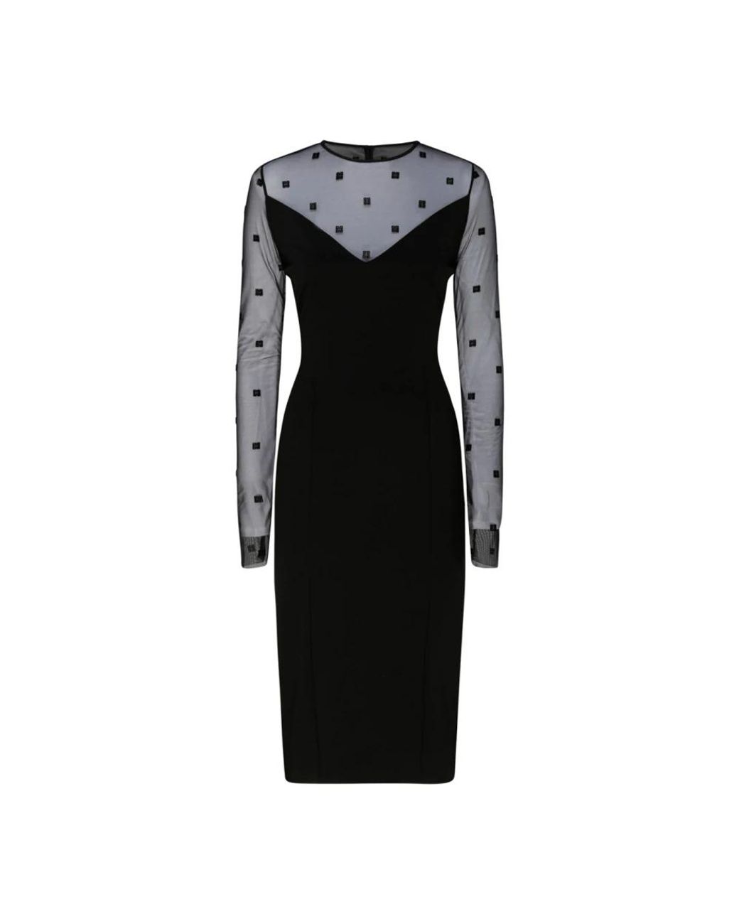 Givenchy Black Midi Dresses
