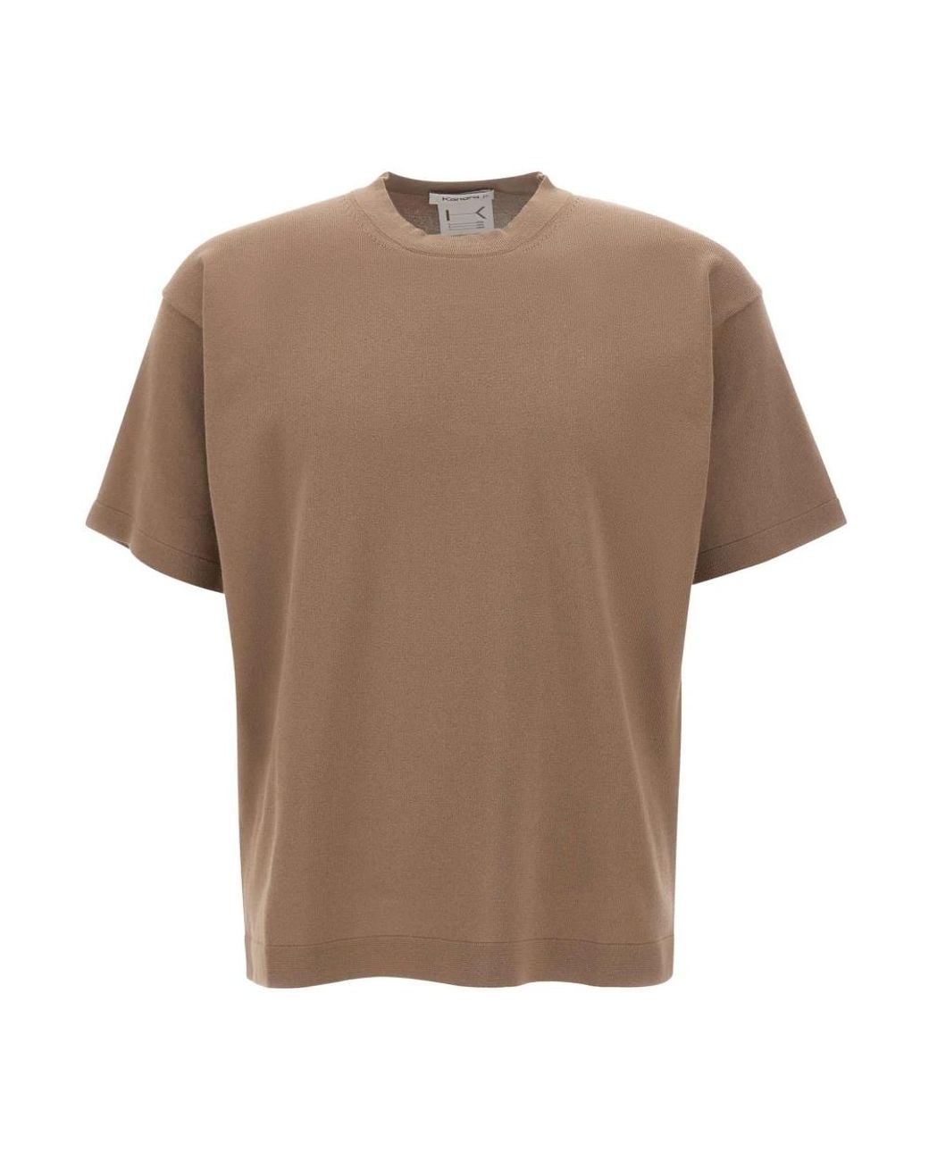 Kangra Brown Round-Neck Knitwear for men