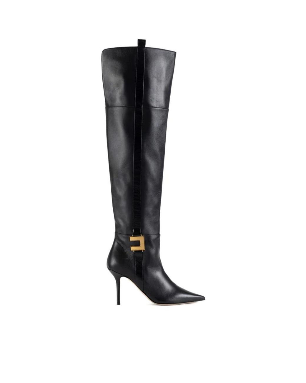 Elisabetta Franchi Black Heeled Boots