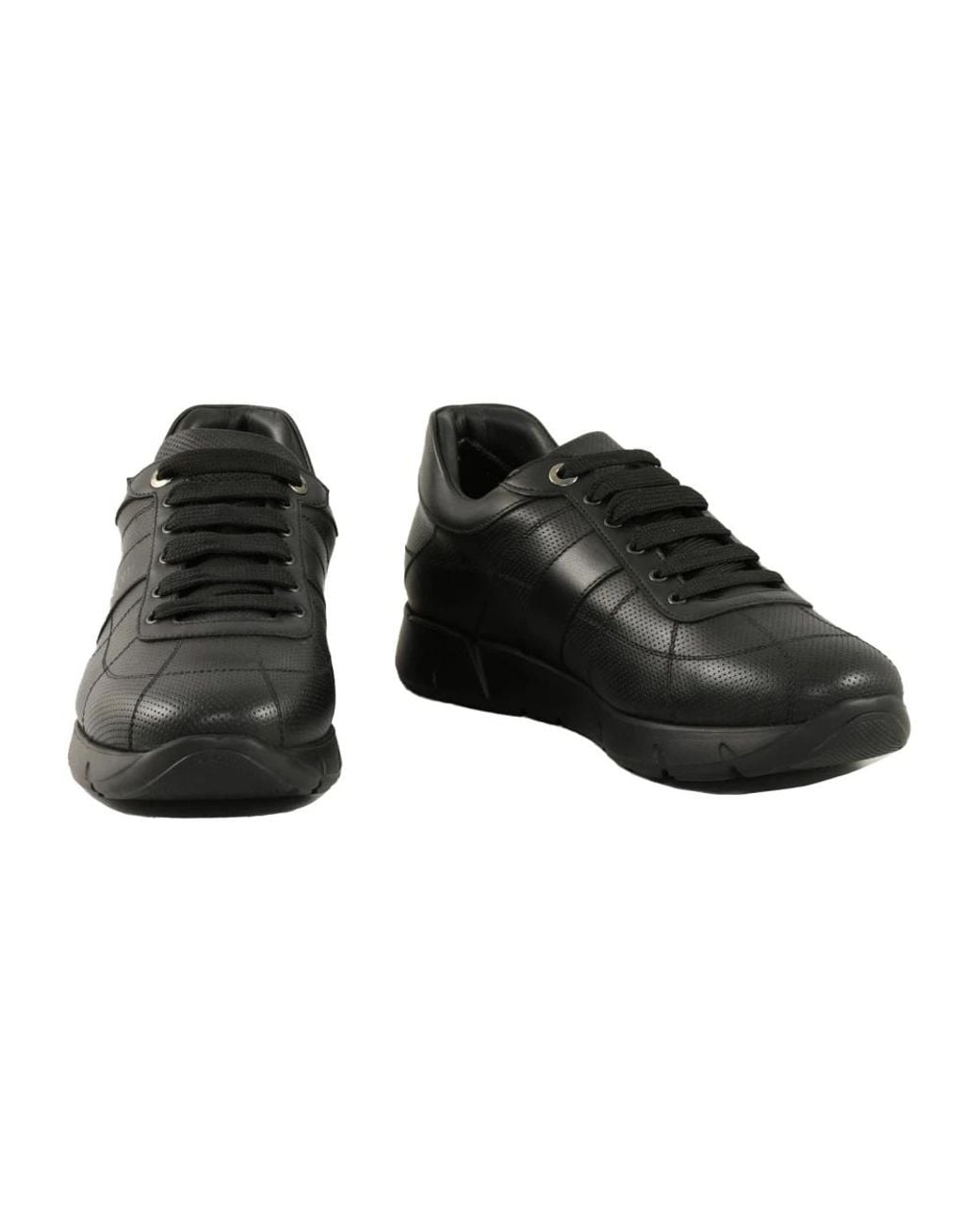 Testoni Black Sneakers for men