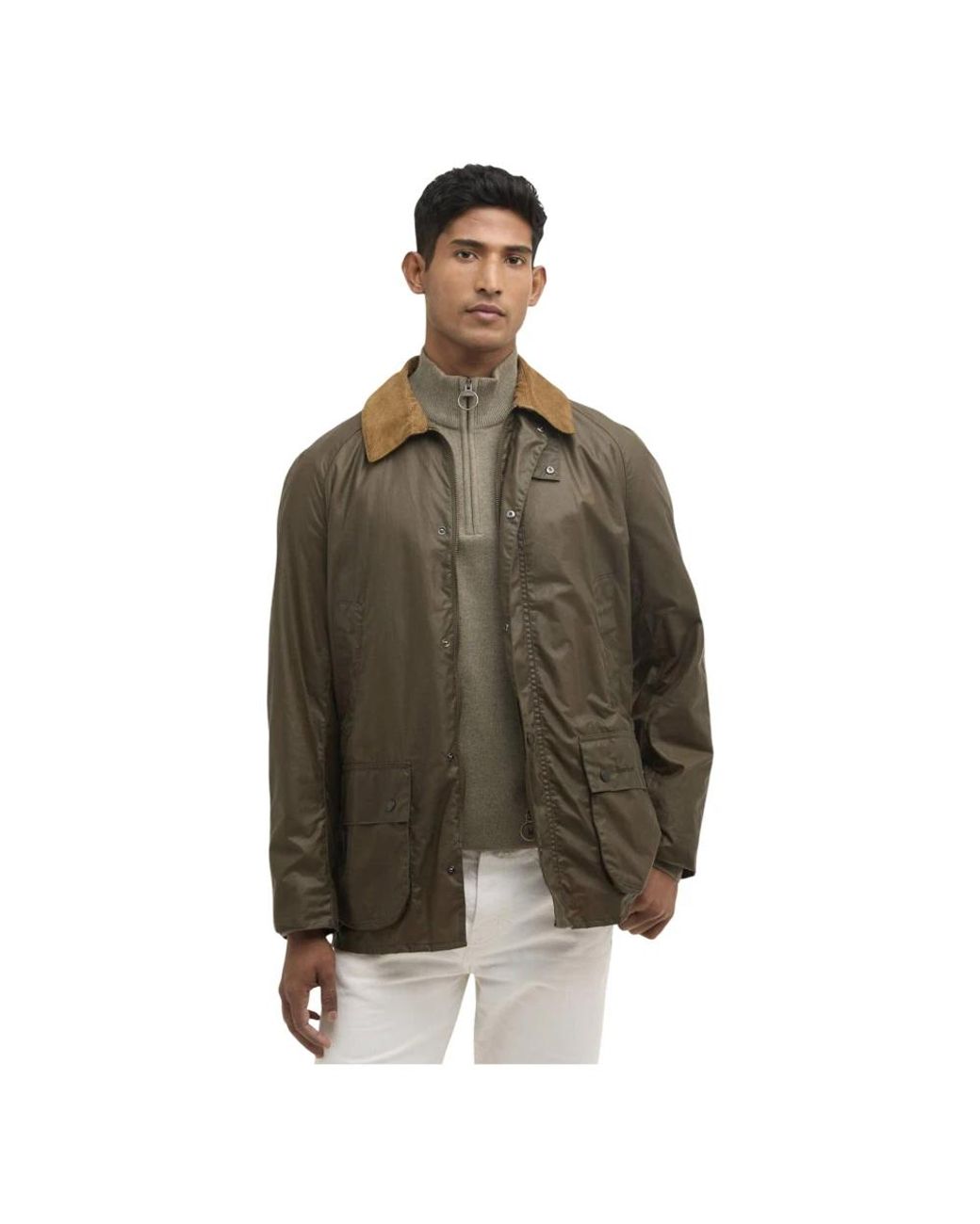 Barbour Jassen ,Groen ,Katoen Lightweight Ashby Wax Jacket in het Green voor heren
