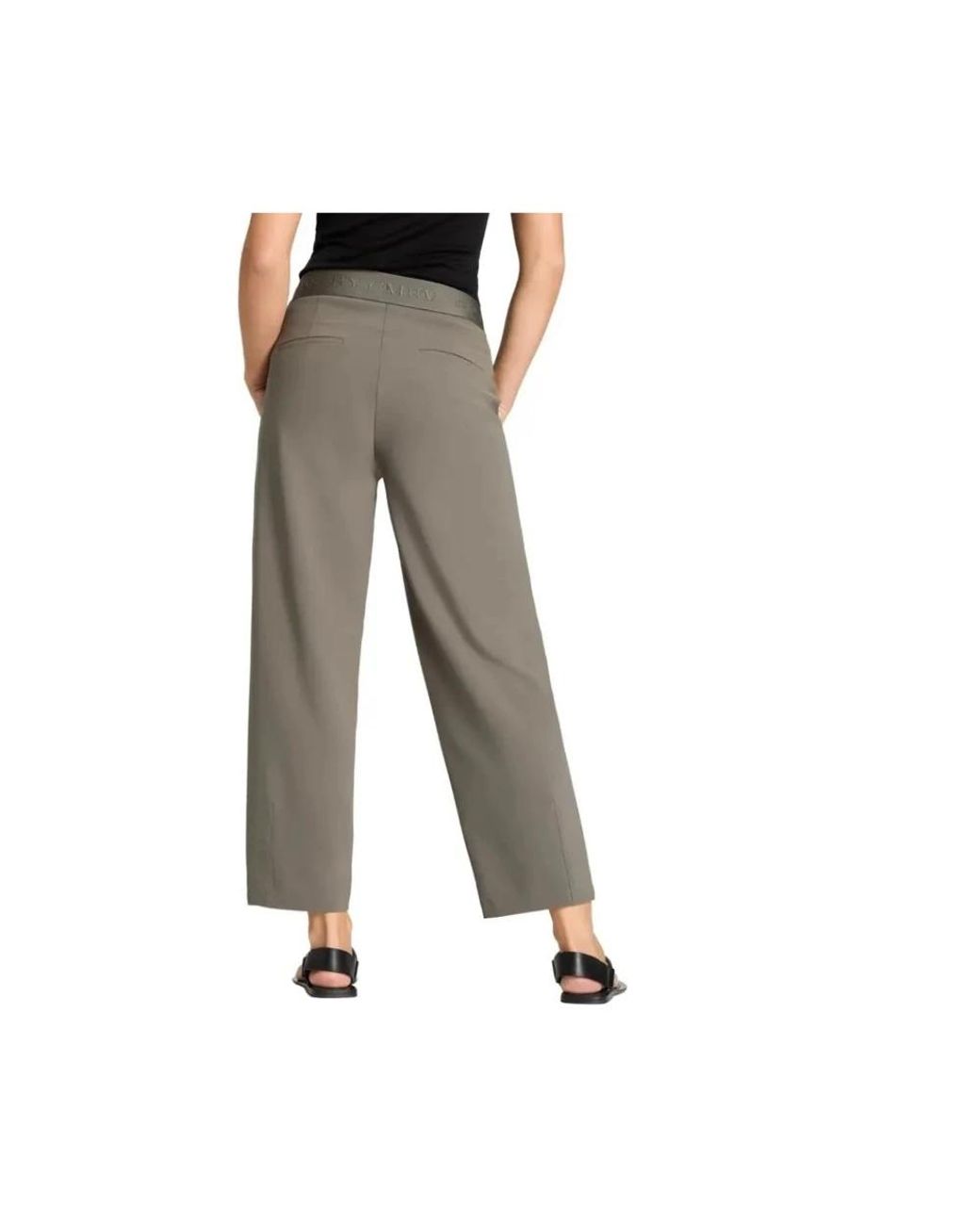 Cambio Green Straight Trousers
