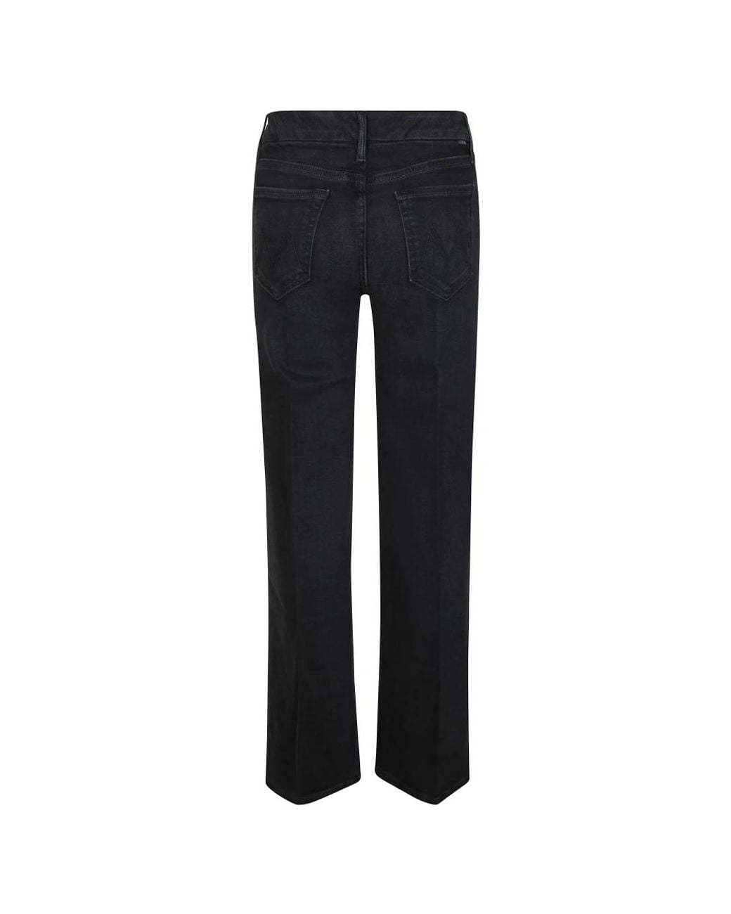 Mother Black Straight Fit Jeans