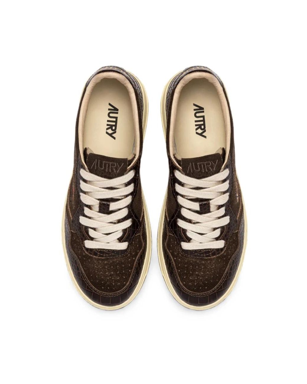 Autry Brown Medalist Low Sneakers