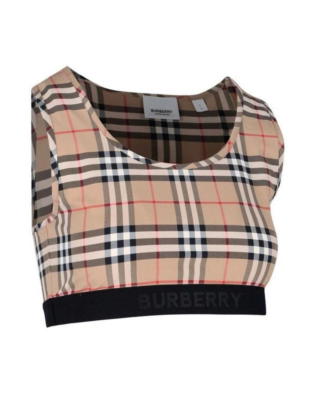 Burberry Natural Sleeveless Tops