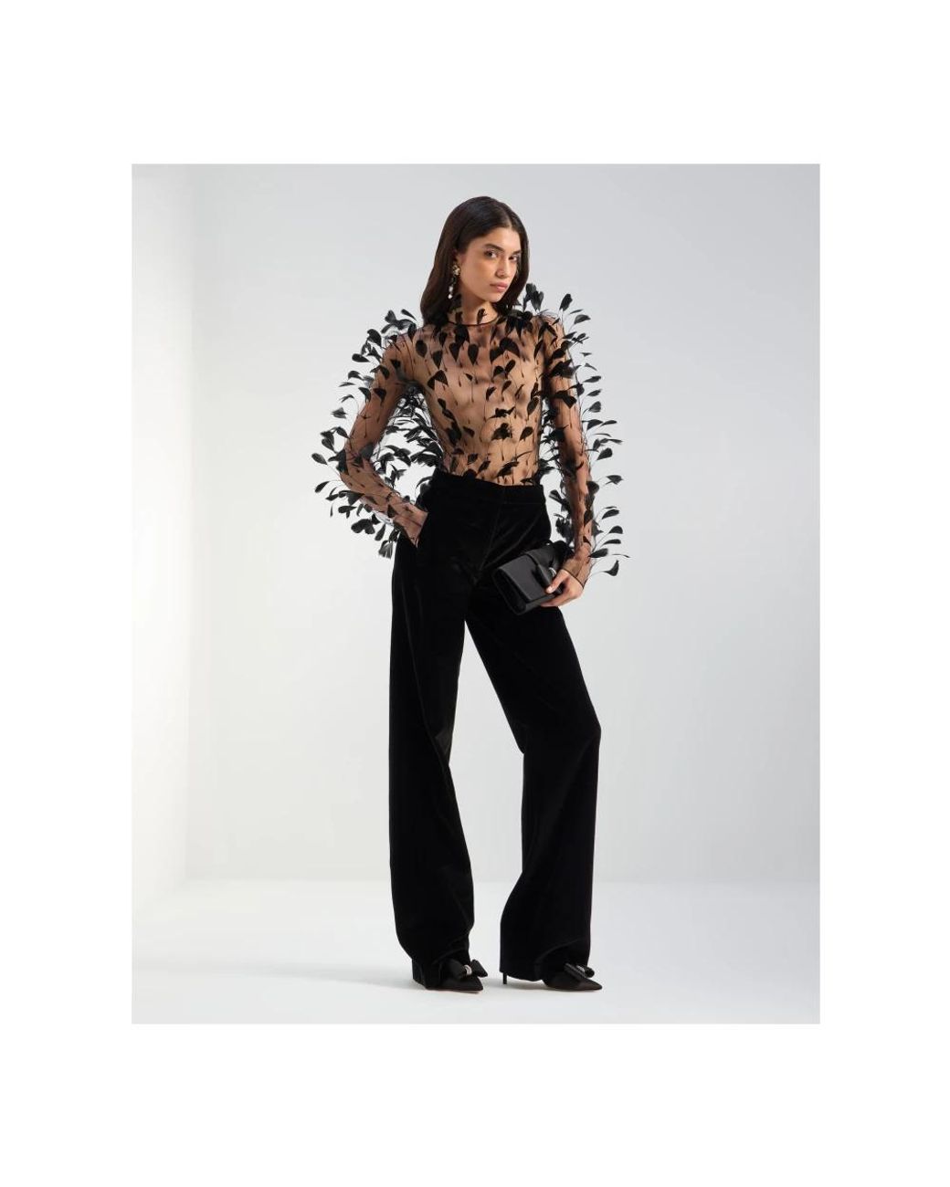 Genny Black Blouses