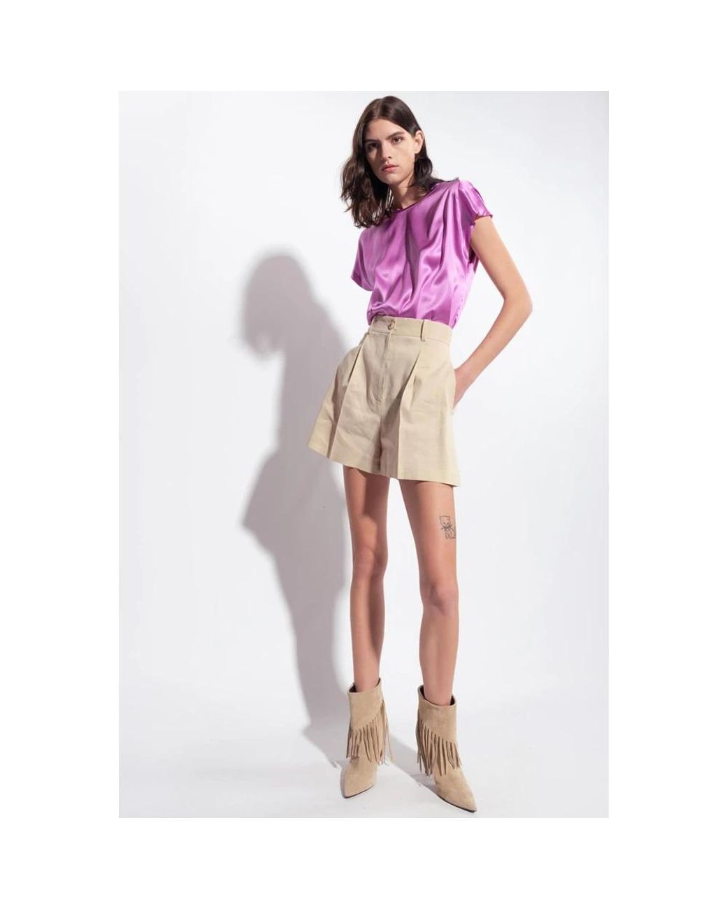 Pinko Natural Short Shorts