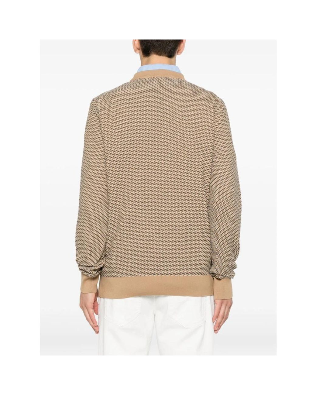 Boss Natural Round-Neck Knitwear for men