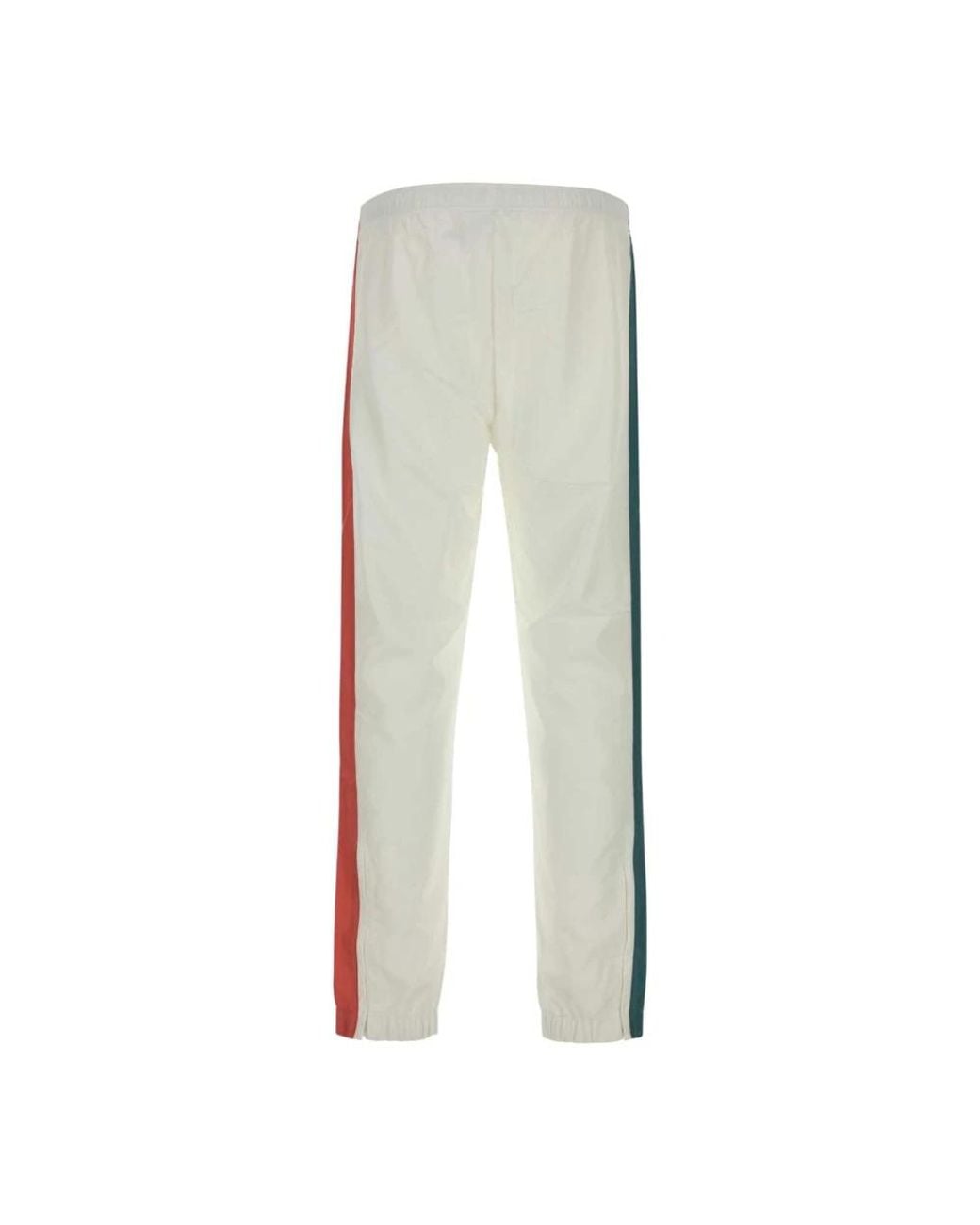 Lacoste White Straight Trousers for men