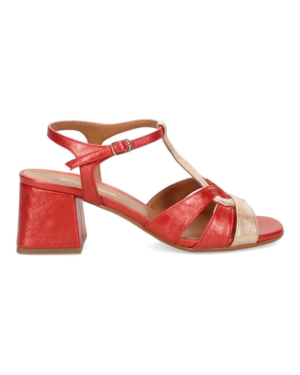 Sangiorgio Red High Heel Sandals