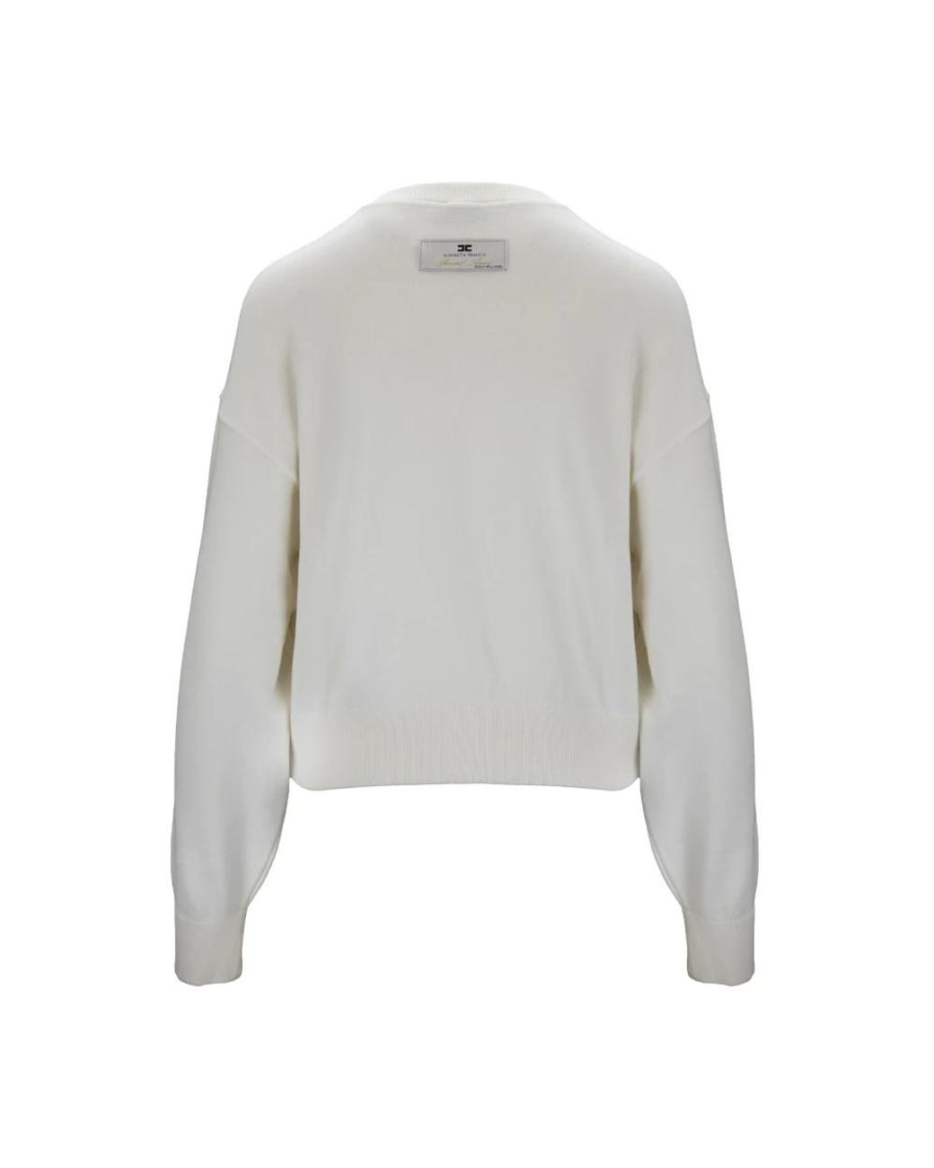 Elisabetta Franchi Gray Round-Neck Knitwear