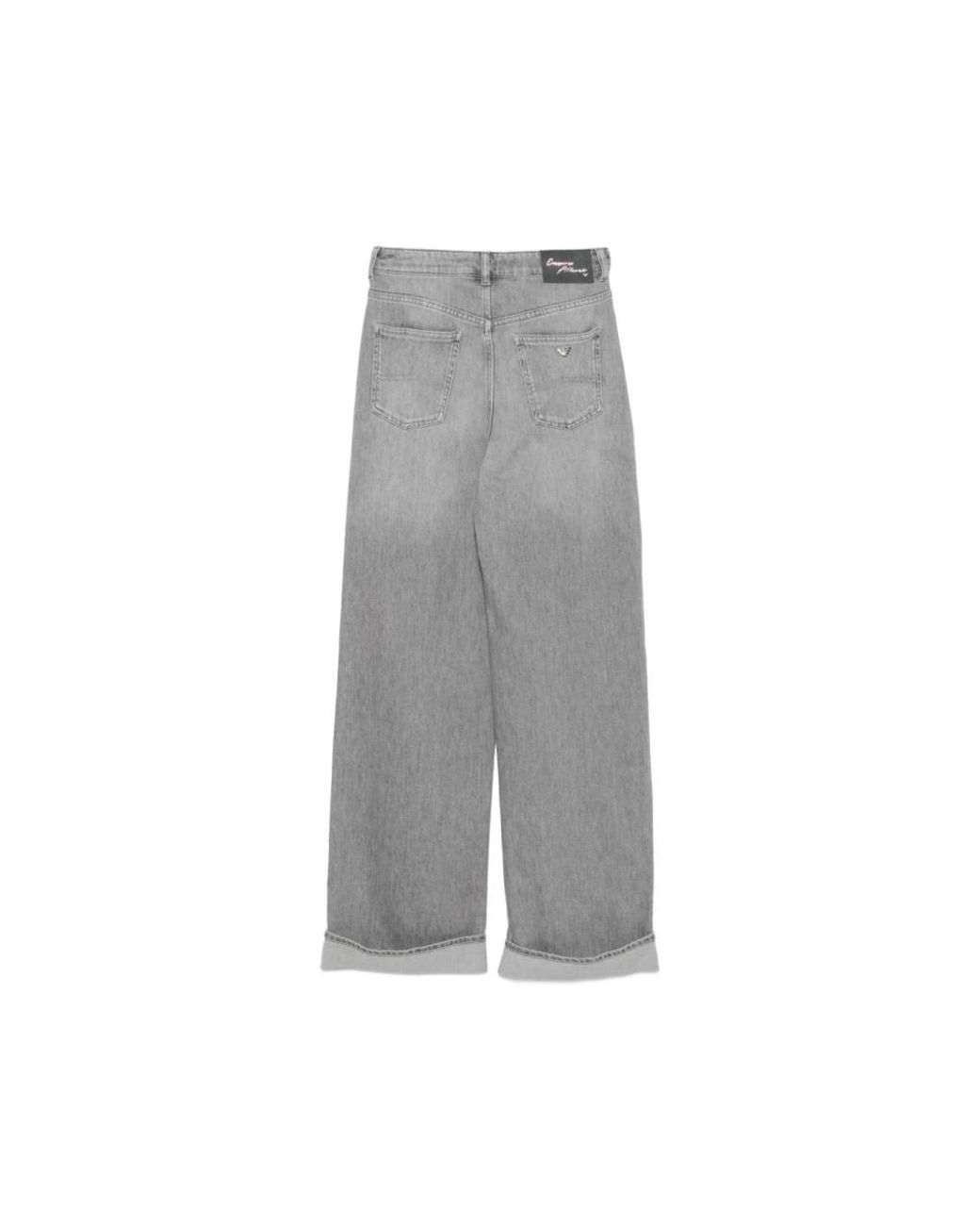 Emporio Armani Gray Loose Fit Jeans