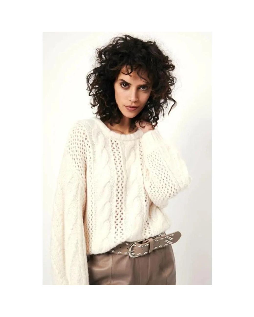 Dante 6 White Round-Neck Knitwear