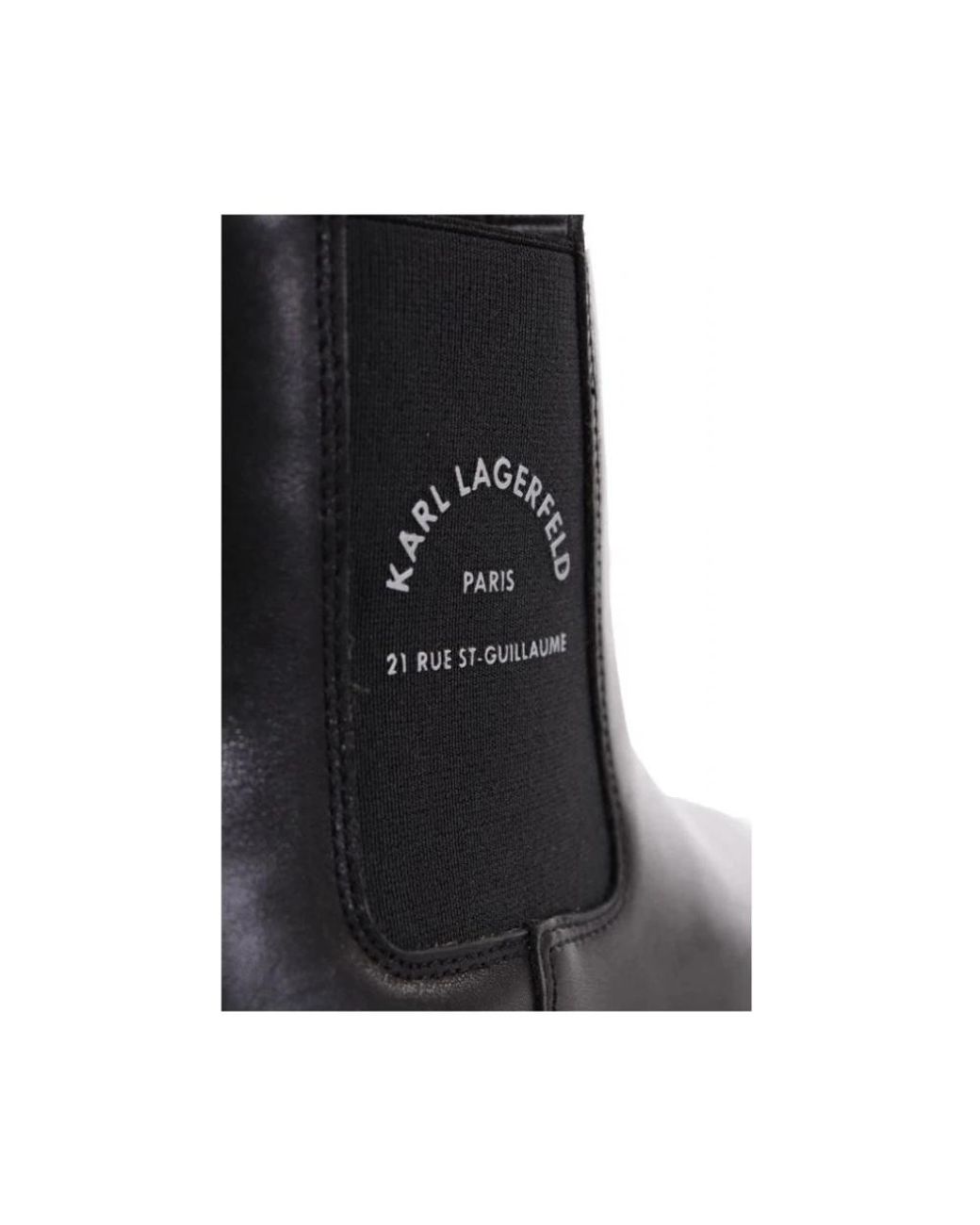 Karl Lagerfeld Black Chelsea Boots for men