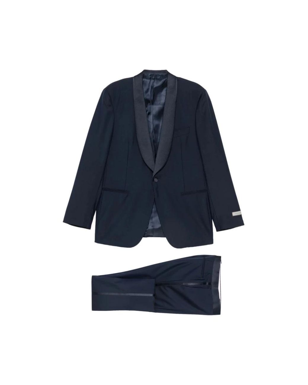 Canali Blue Single Breasted Suits for men