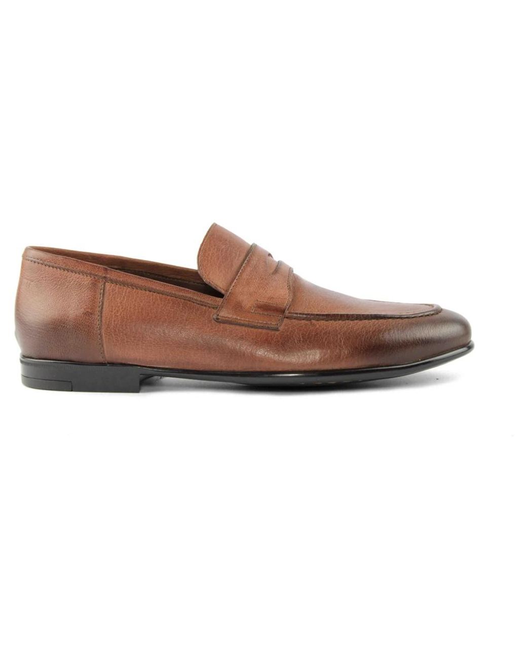 Marco Ferretti Brauner lederslipper in Brown für Herren