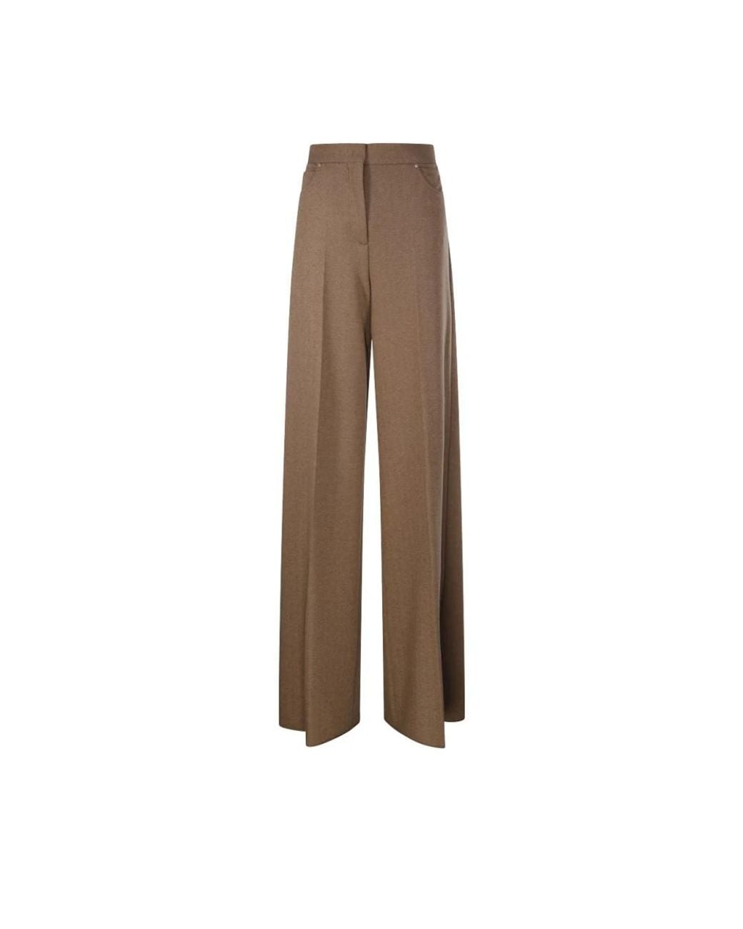 Max Mara Brown Wide Trousers