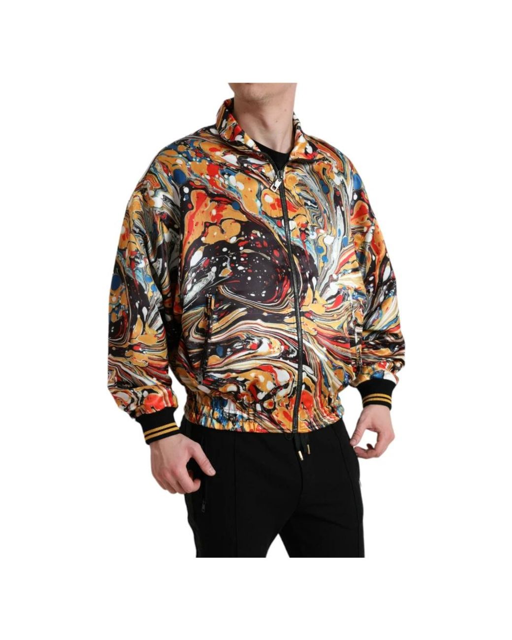 Dolce & Gabbana Red Bomber Jackets for men