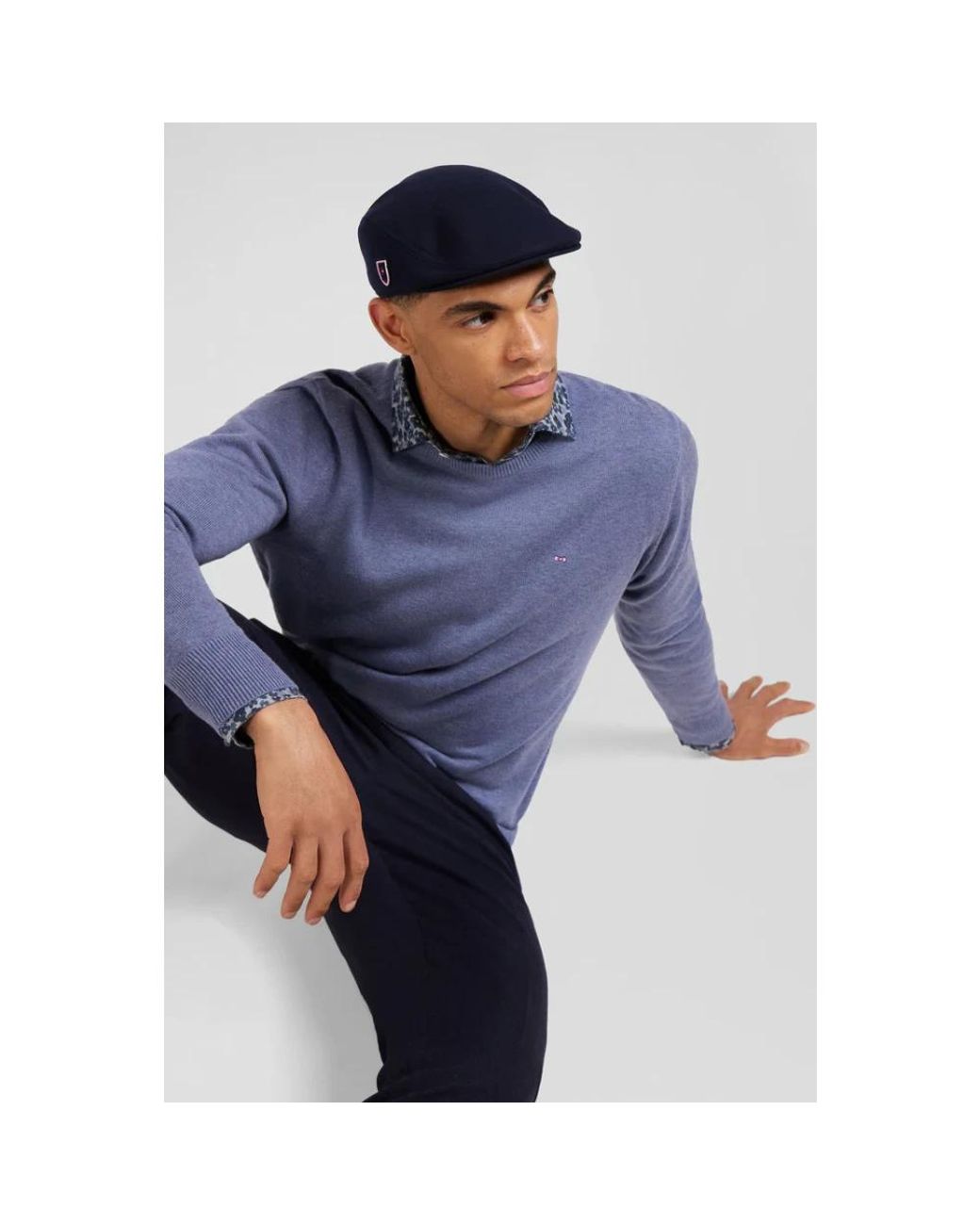 Eden Park Blue Round-Neck Knitwear for men