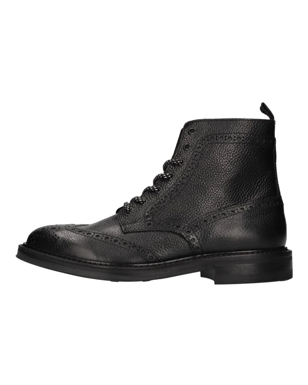 Marco Ferretti Black Lace-Up Boots for men