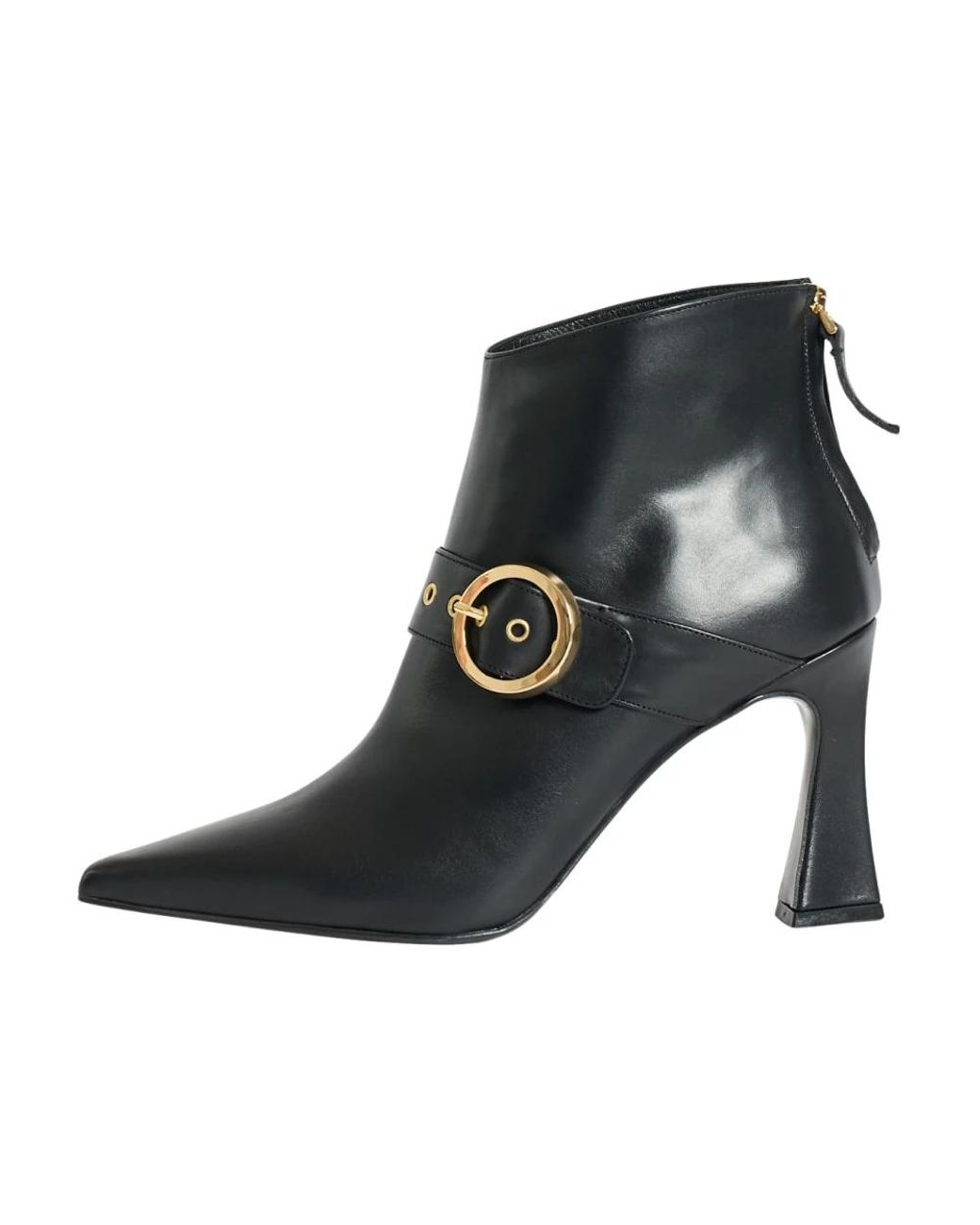 Albano Black Heeled Boots