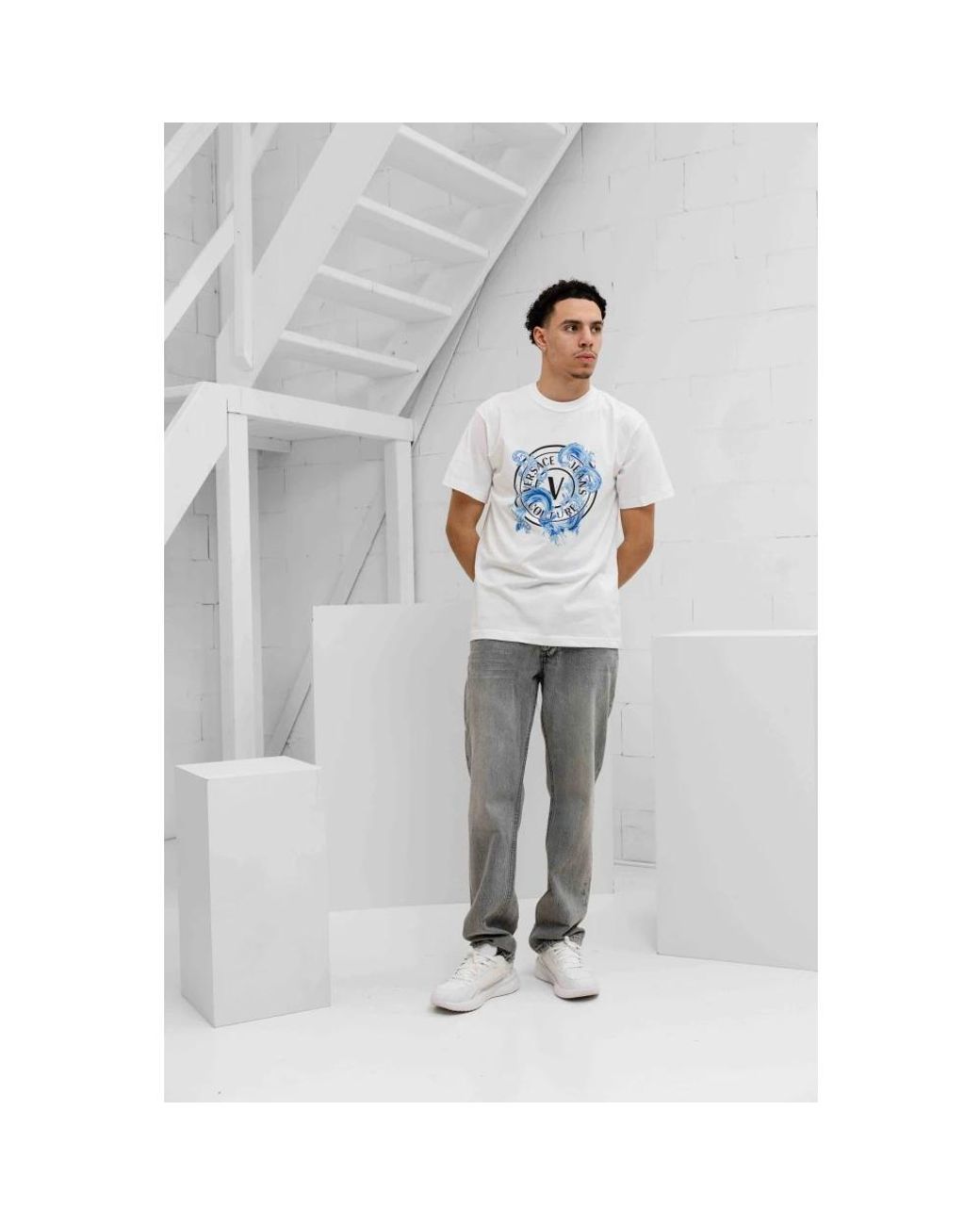 Versace Jeans Couture Blue T-Shirts for men