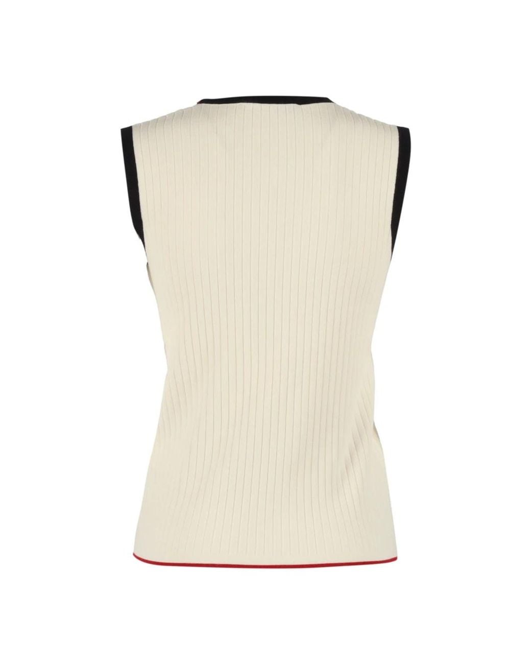 Max Mara Natural V-Neck Knitwear