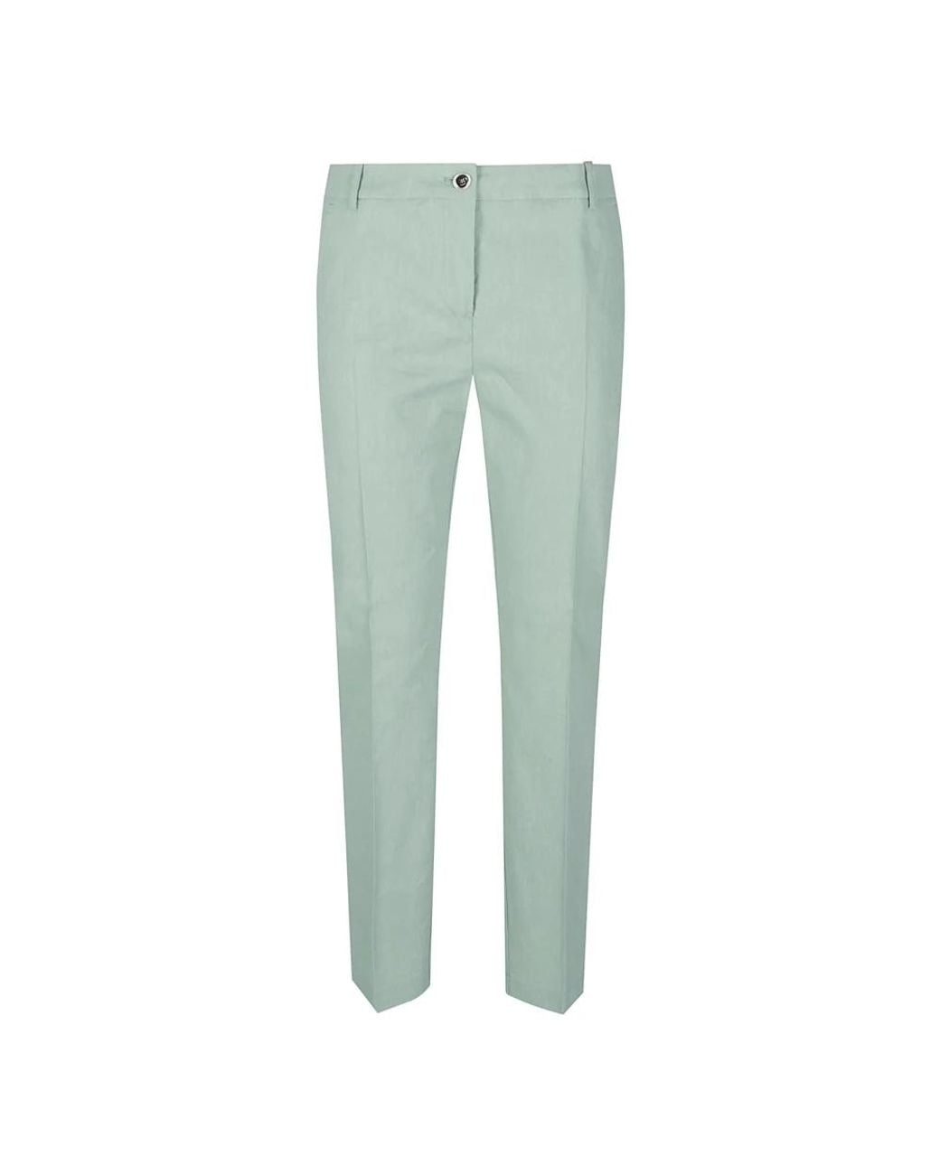 Pinko Green Slim-Fit Trousers
