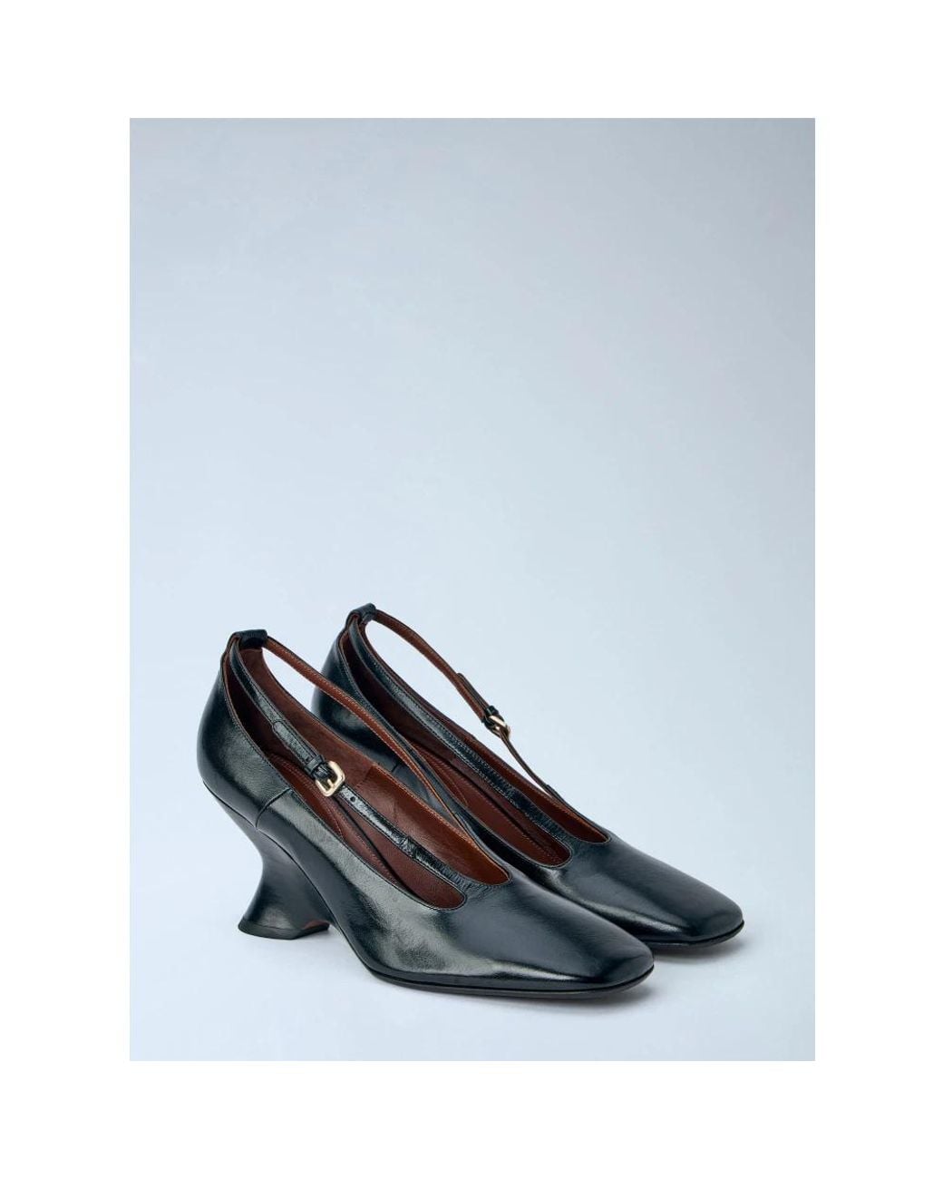 Dries Van Noten Blue Wedges