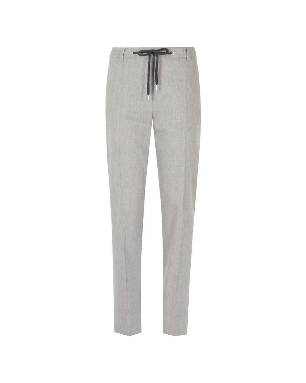 Eleventy Gray Slim-Fit Trousers