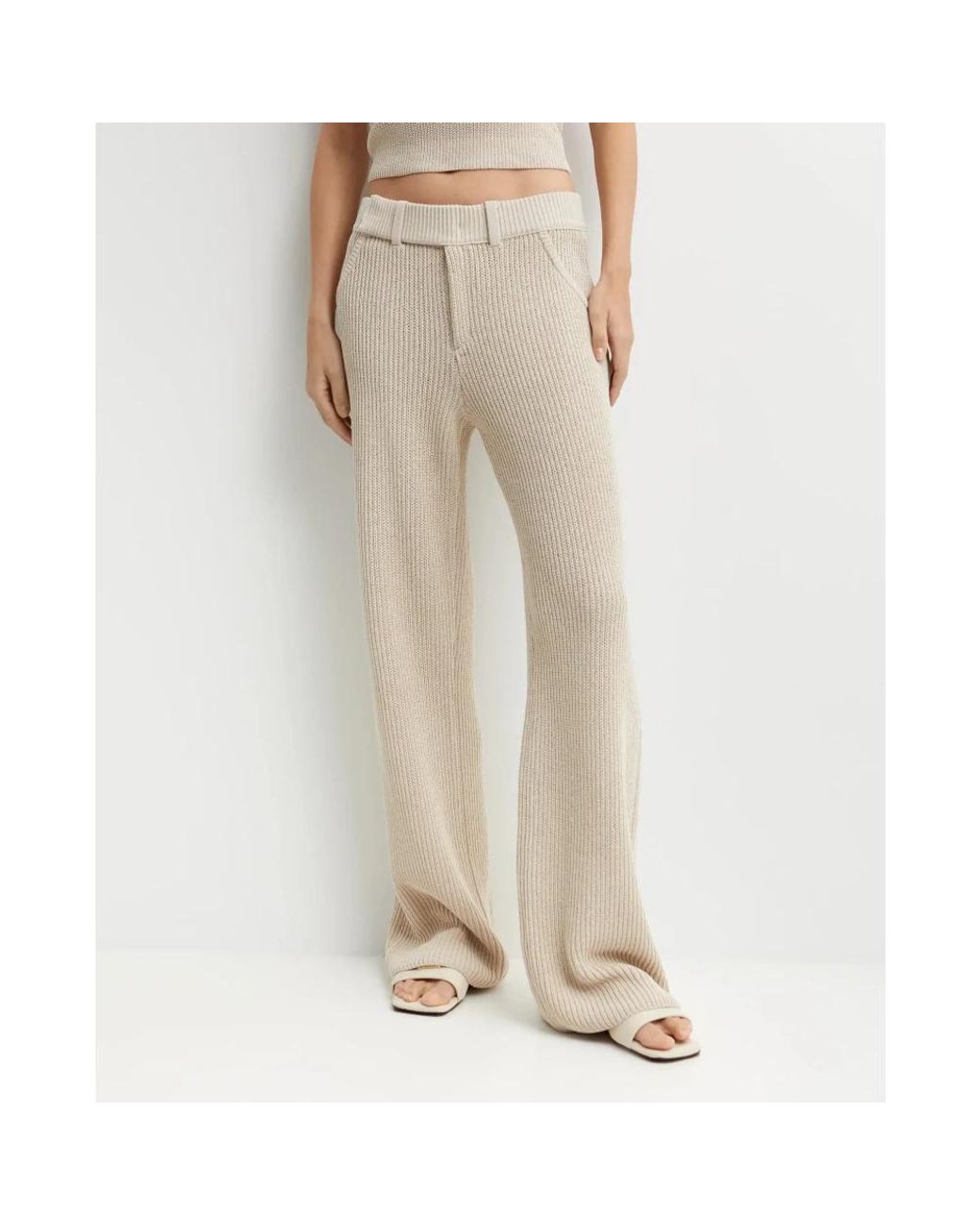 AYA MUSE Gray Wide Trousers