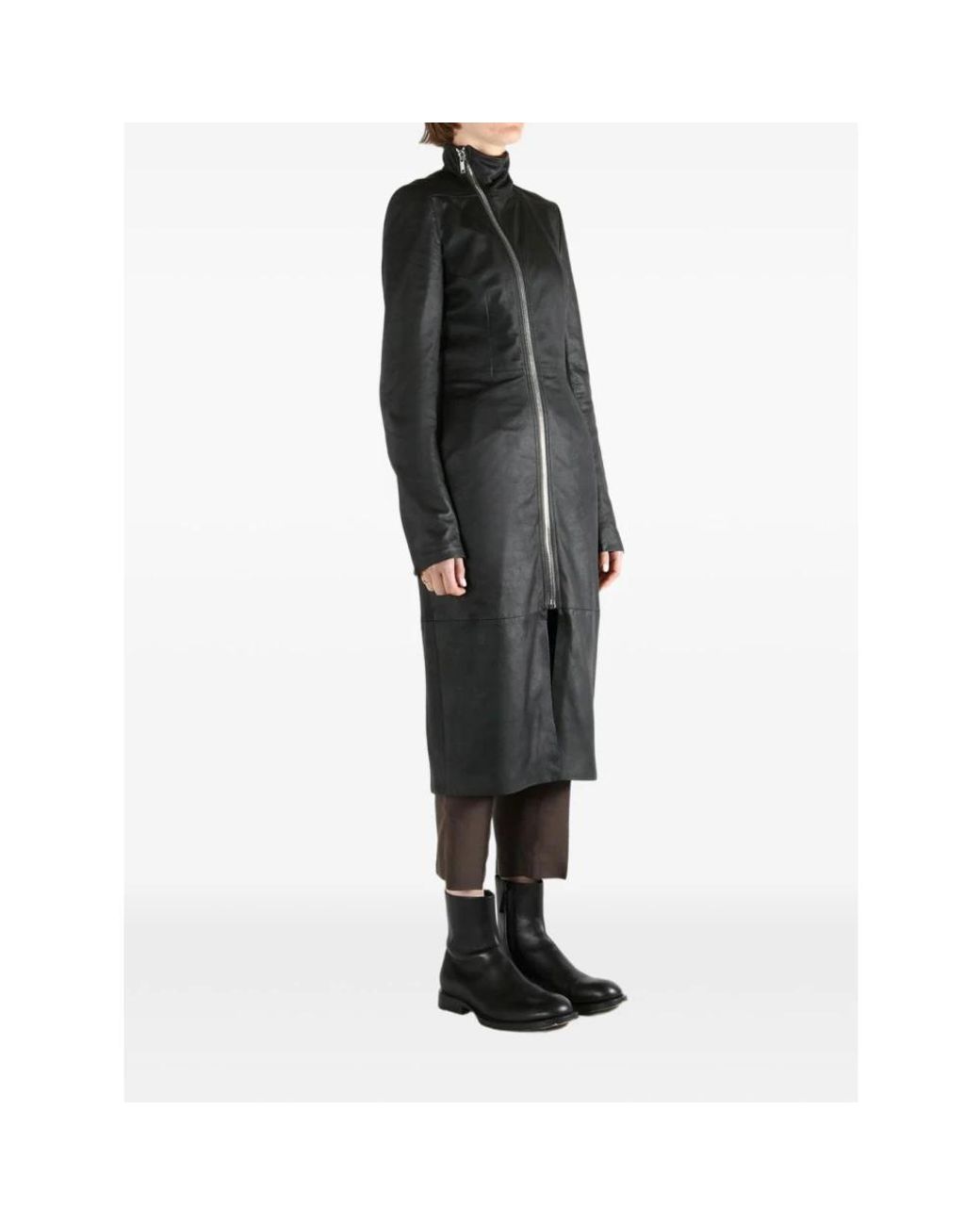 Rick Owens Black Single-Breasted Coats