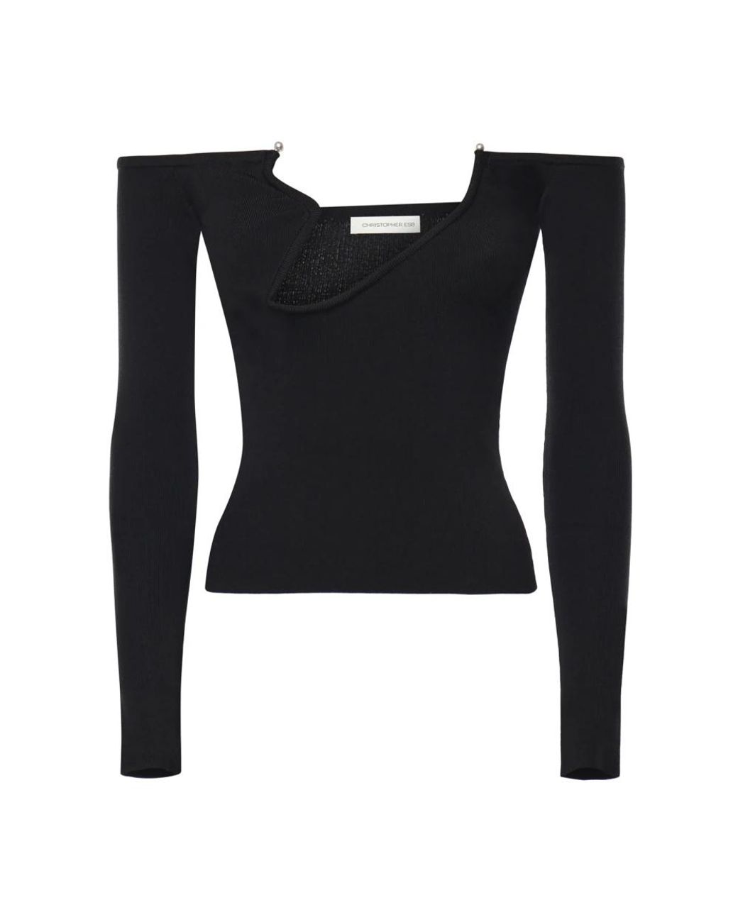 Christopher Esber Black Long Sleeve Tops