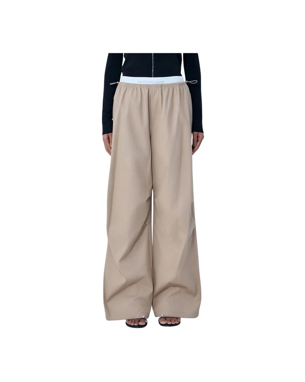 Alexander Wang Brown Wide Trousers