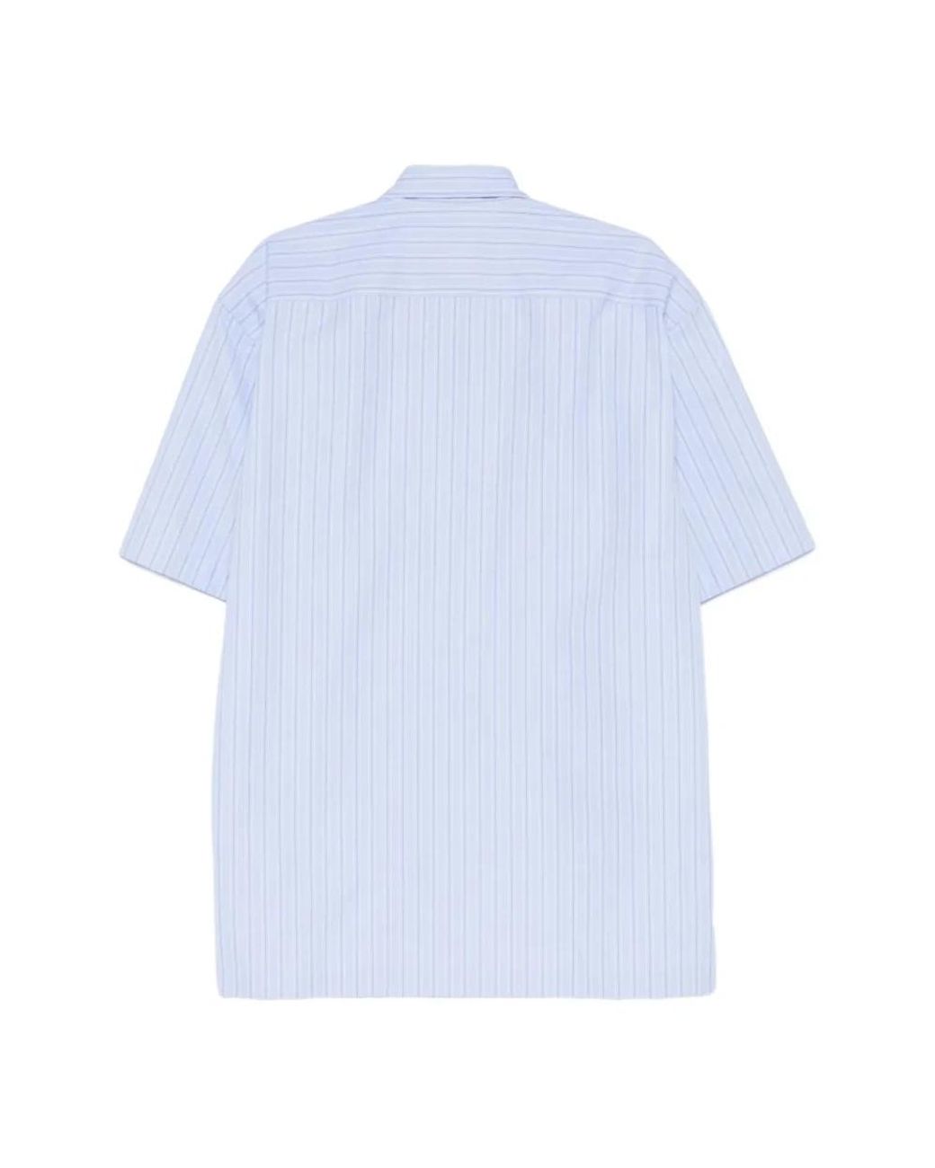 Dries Van Noten Blue Short Sleeve Shirts for men