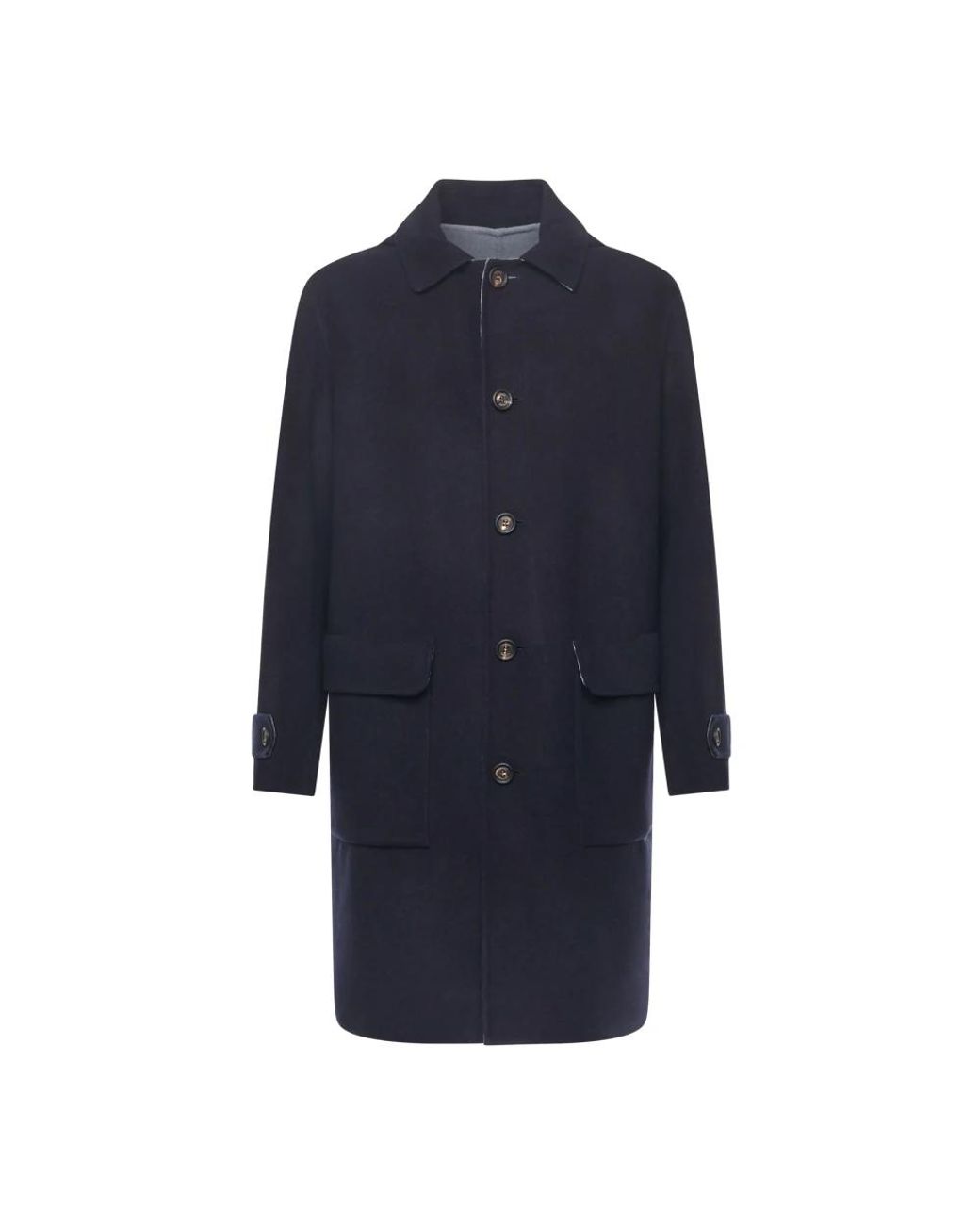 Eleventy Blue Single-Breasted Coats for men