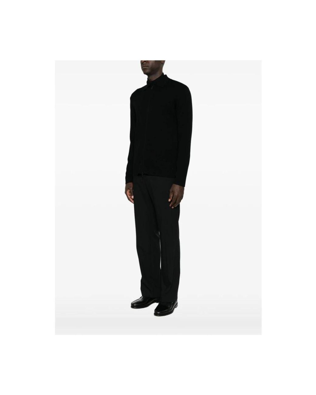 Daniele Fiesoli Black Polo Shirts for men