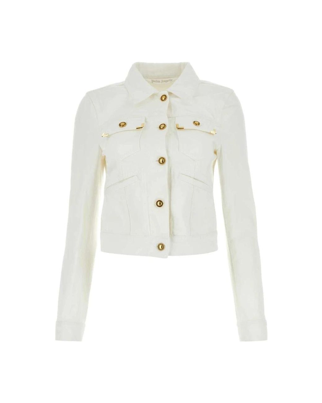 Palm Angels White Denim Jackets