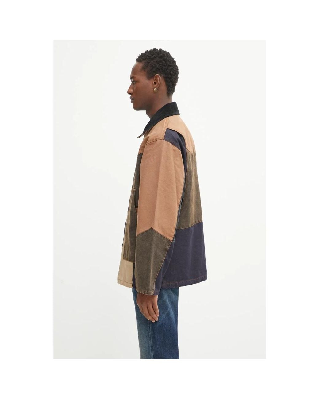 ANDERSSON BELL Patchwork Washed Jacket in Brown für Herren