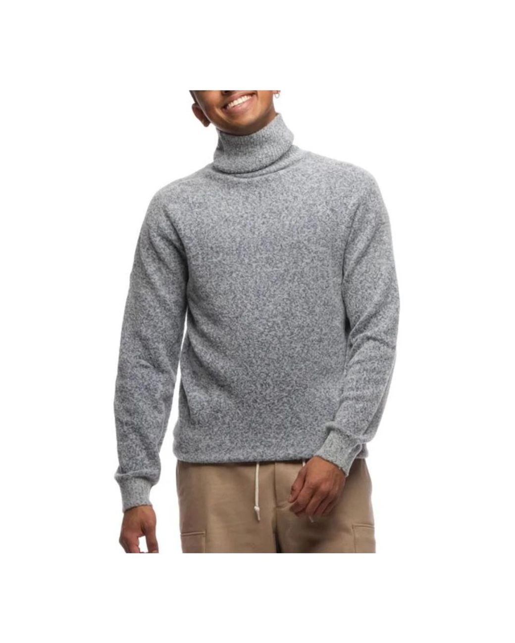 Scaglione Gray Turtlenecks for men