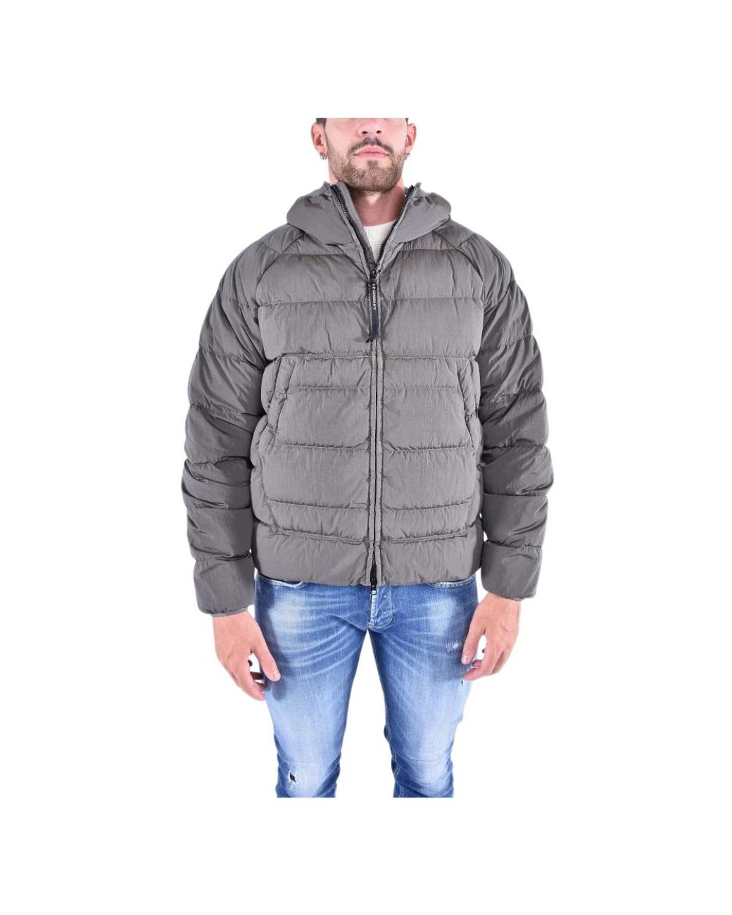 C P Company Gray Winter Jackets for men